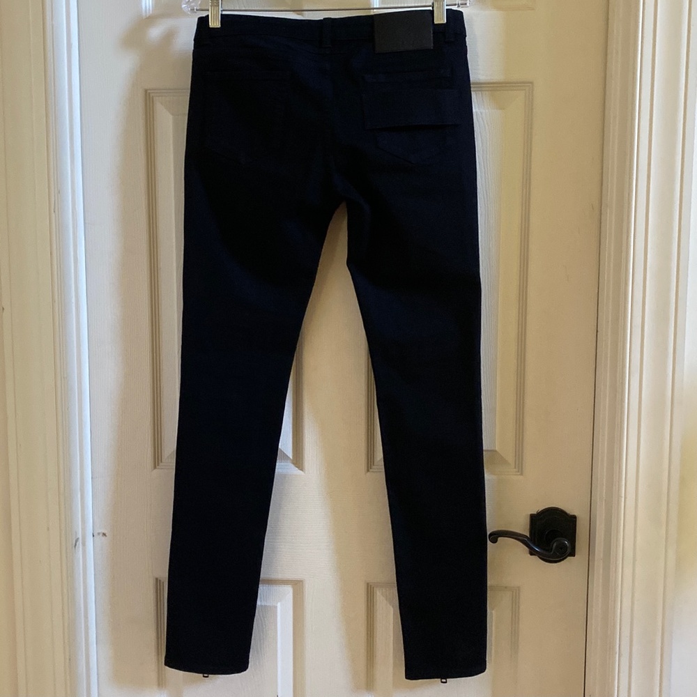 Givenchy Black Skinny Low Rise Zippered Leg Jeans NWT - Picture 3 of 6